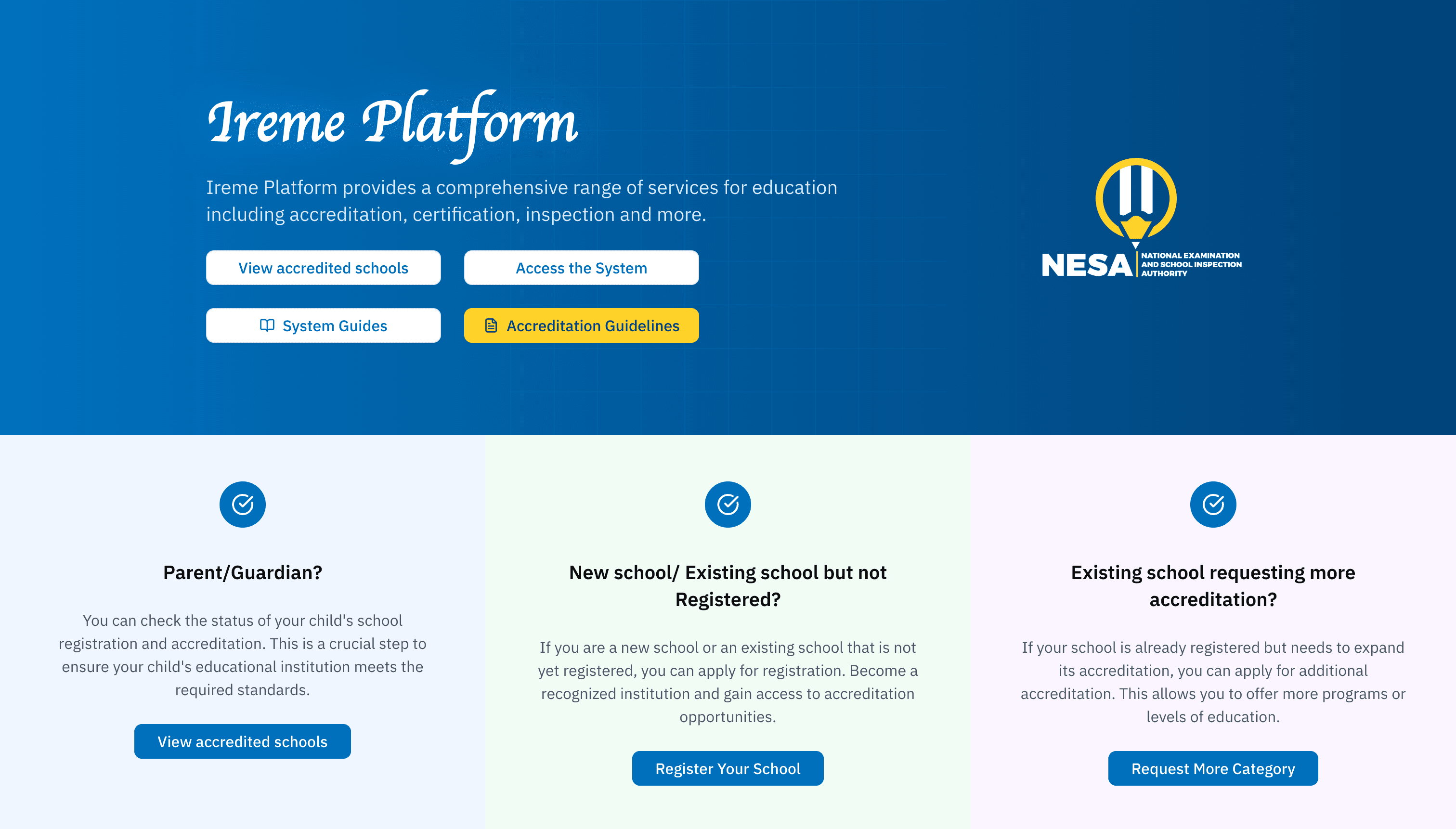 Ireme — NESA Platform